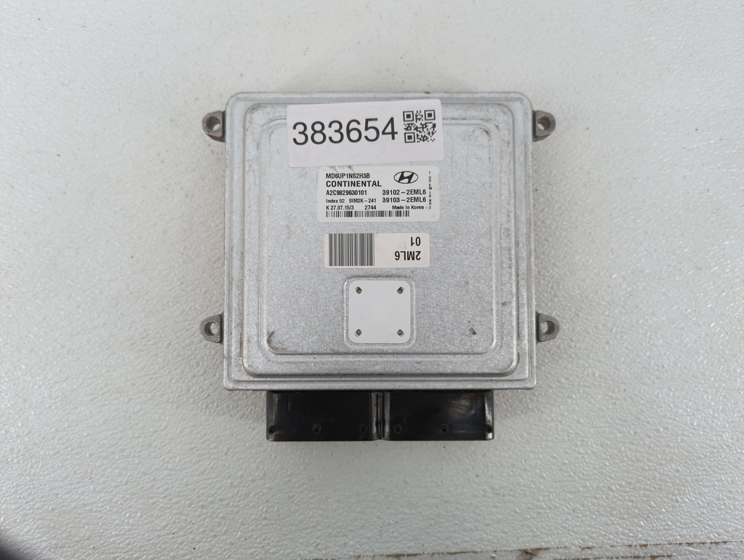 2014-2016 Hyundai Elantra PCM Engine Control Computer ECU ECM PCU OEM P/N:39103-2EML6 39102-2EML6 Fits Fits 2014 2015 2016 O