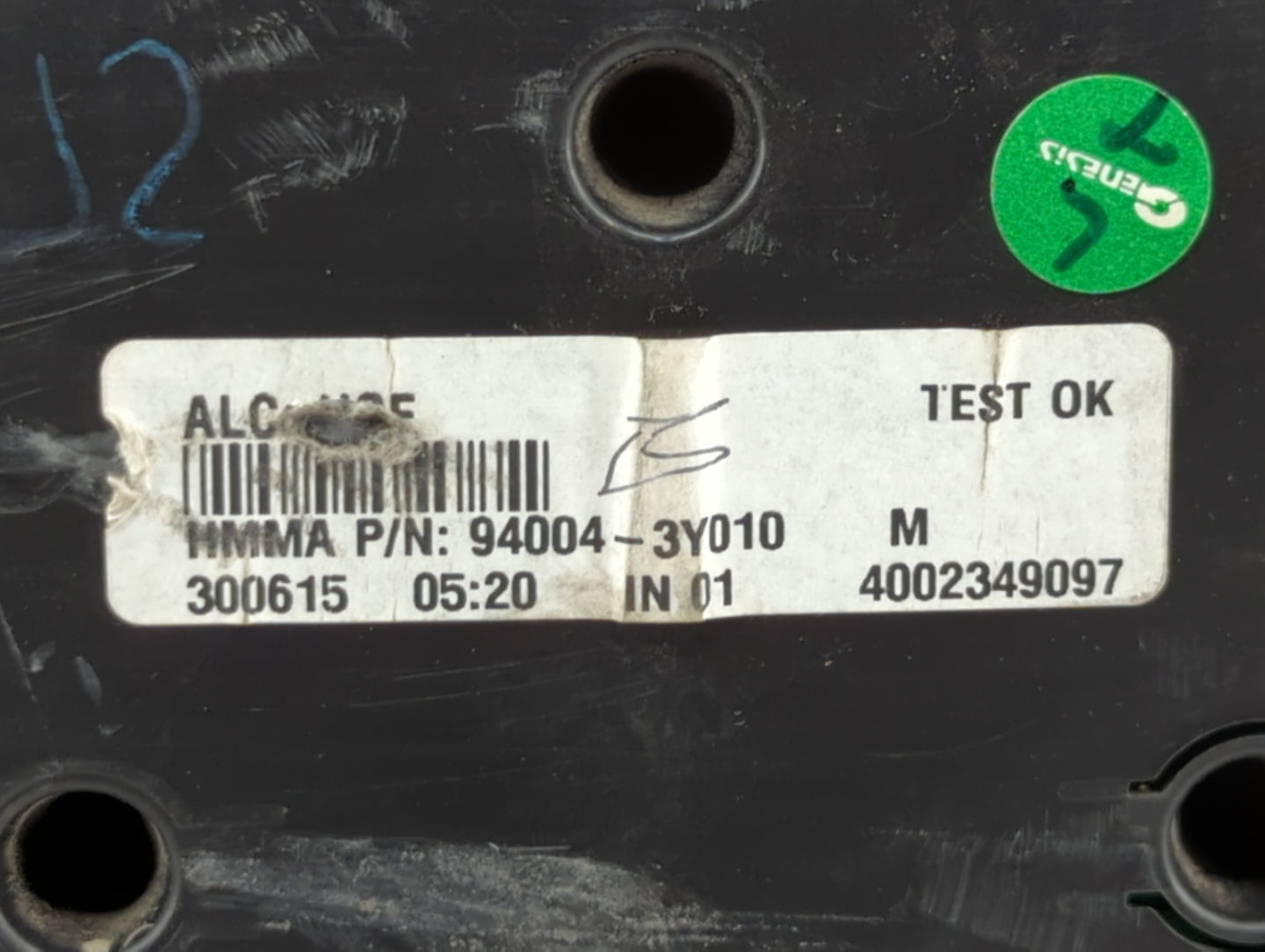 2014-2016 Hyundai Elantra Instrument Cluster Speedometer Gauges P/N:83800-52X70 94004-3Y010 Fits Fits 2014 2015 2016 OEM Use