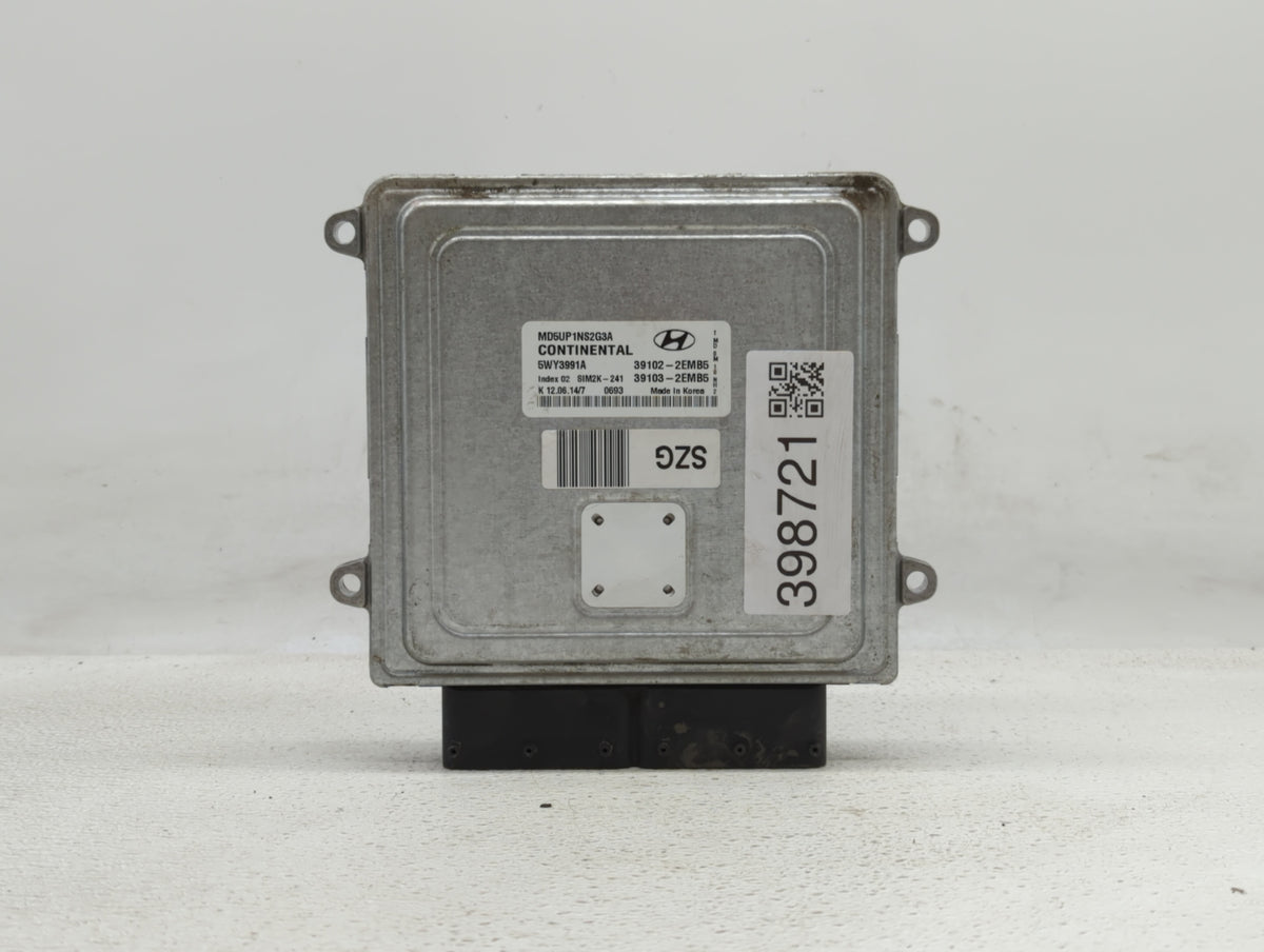 2014-2016 Hyundai Elantra PCM Engine Control Computer ECU ECM PCU OEM P/N:39100-2EML6 39102-2EMB5, 39103-2EMB5 Fits 2014 201