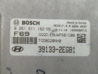 2016-2017 Hyundai Elantra PCM Engine Control Computer ECU ECM PCU OEM P/N:39133-2EGB1 Fits Fits 2016 2017 OEM Used Auto Part