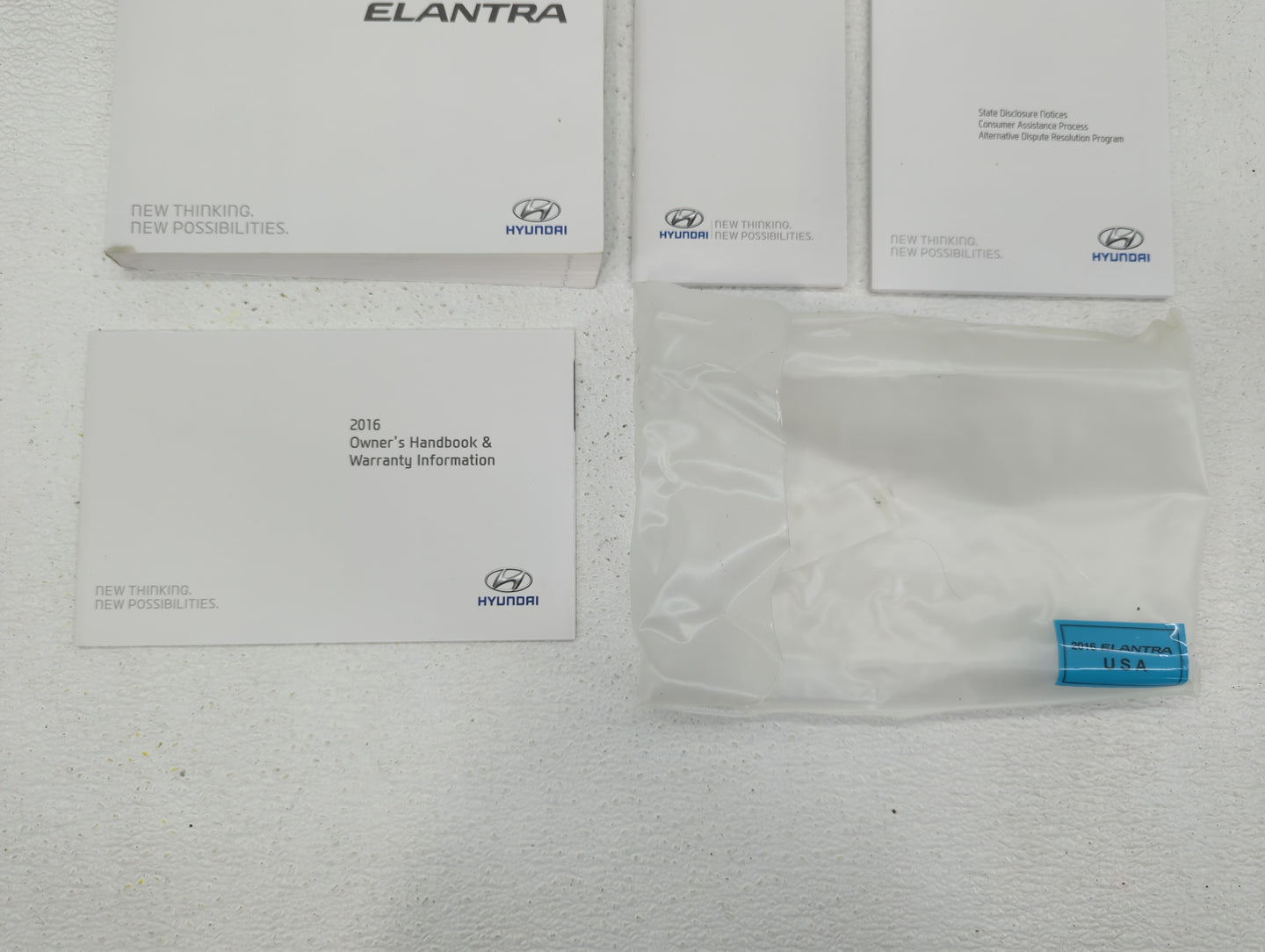 2016 Hyundai Elantra Owners Manual Book Guide OEM Used Auto Parts - Oemusedautoparts1.com