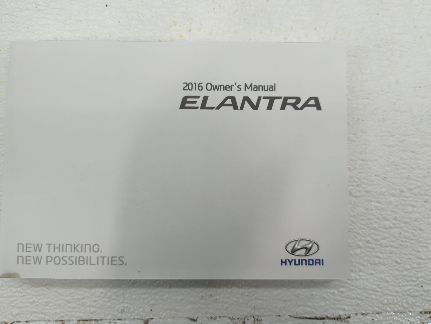 2016 Hyundai Elantra Owners Manual Book Guide OEM Used Auto Parts - Oemusedautoparts1.com