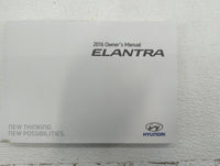 2016 Hyundai Elantra Owners Manual Book Guide OEM Used Auto Parts - Oemusedautoparts1.com