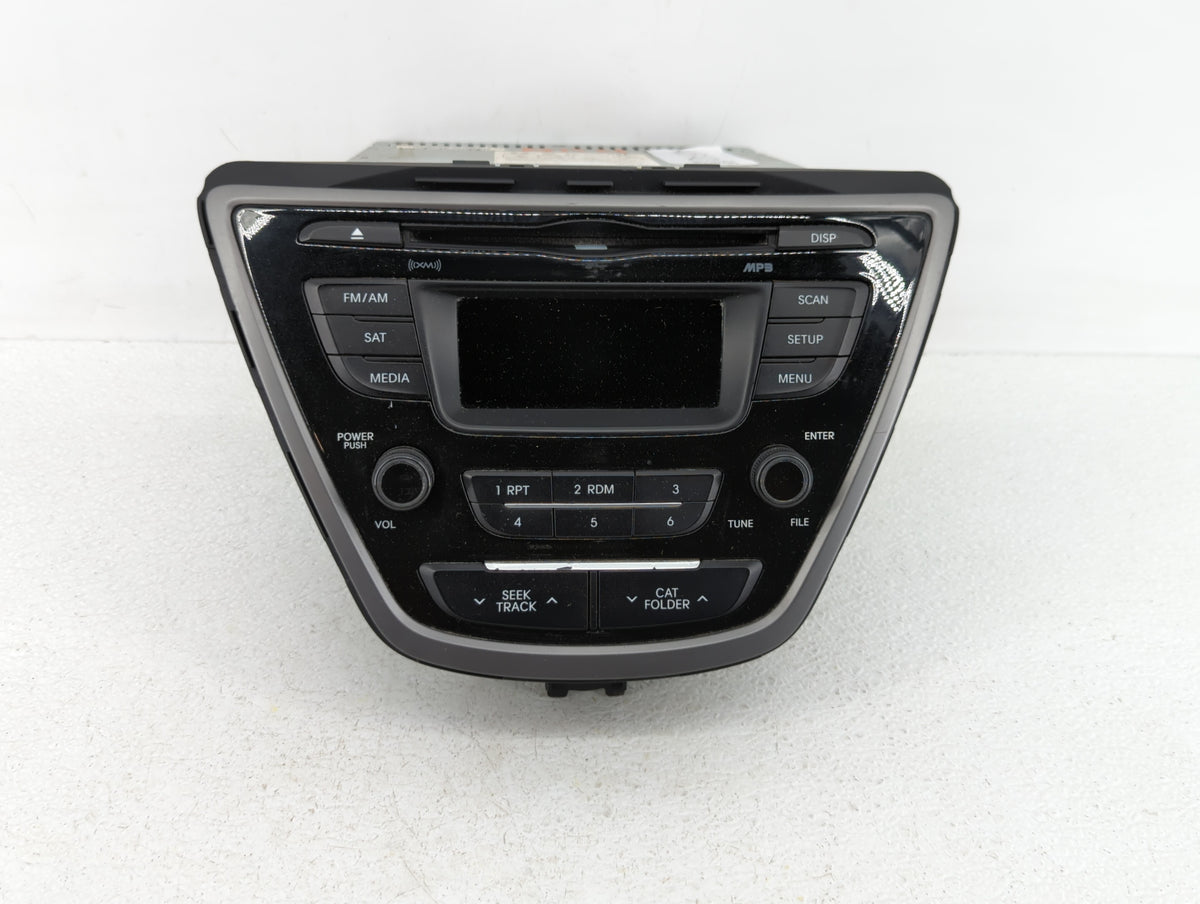 2014-2016 Hyundai Elantra Am Fm Cd Player Radio Receiver 425142 - Oemusedautoparts1.com