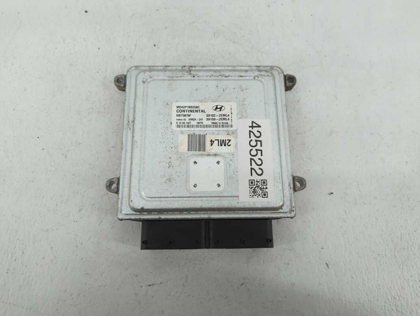 2014-2016 Hyundai Elantra PCM Engine Control Computer ECU ECM PCU OEM P/N:39103-2EML4 39102-2EML4 Fits Fits 2014 2015 2016 O