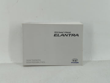 2016 Hyundai Elantra Owners Manual Book Guide OEM Used Auto Parts - Oemusedautoparts1.com