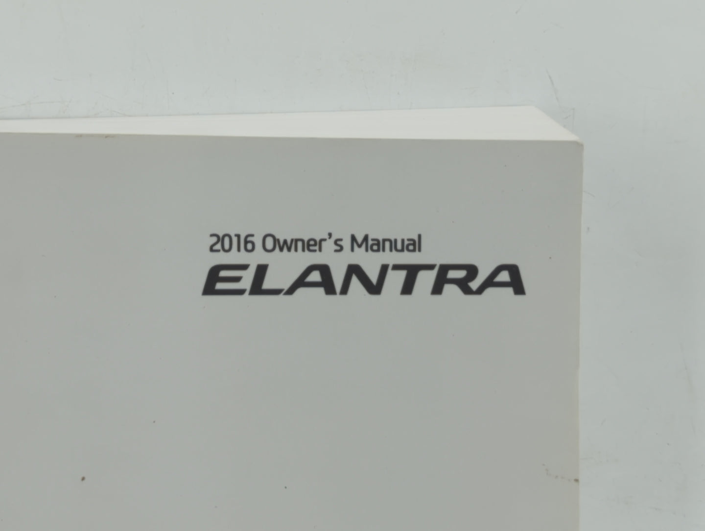 2016 Hyundai Elantra Owners Manual Book Guide OEM Used Auto Parts - Oemusedautoparts1.com
