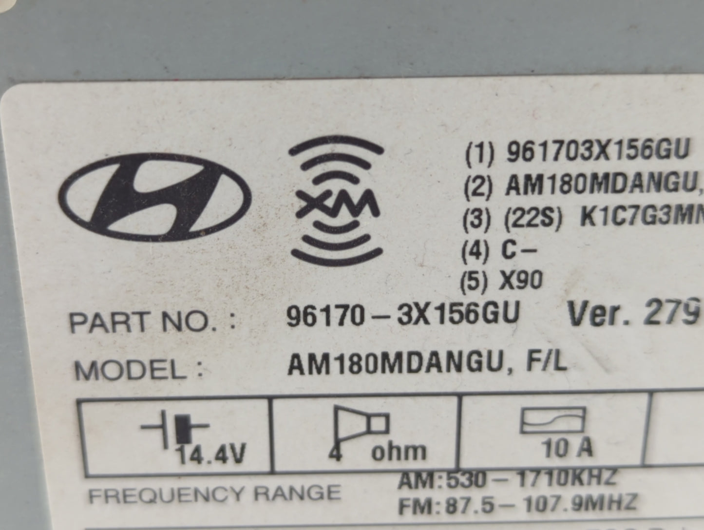 2014-2016 Hyundai Elantra Am Fm Cd Player Radio Receiver - Oemusedautoparts1.com