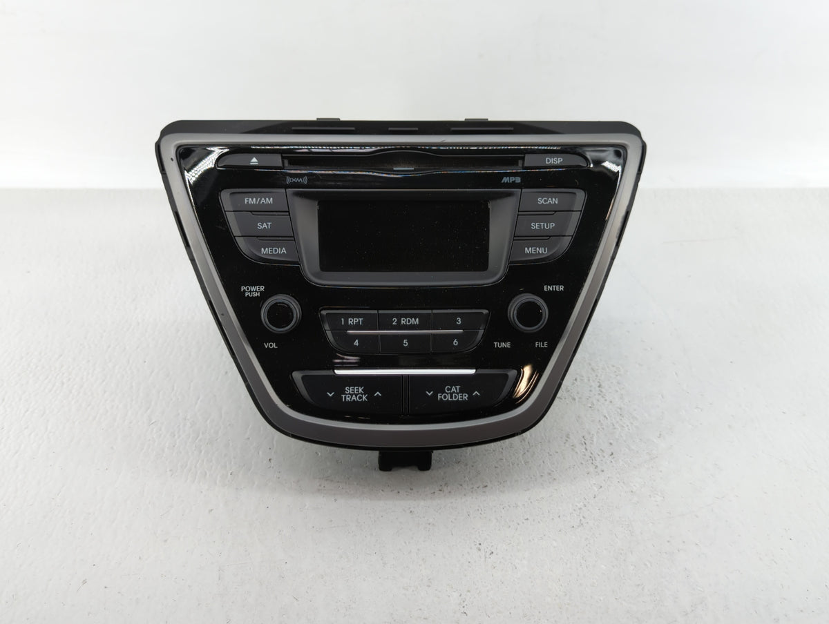 2014-2016 Hyundai Elantra Am Fm Cd Player Radio Receiver 440670 - Oemusedautoparts1.com