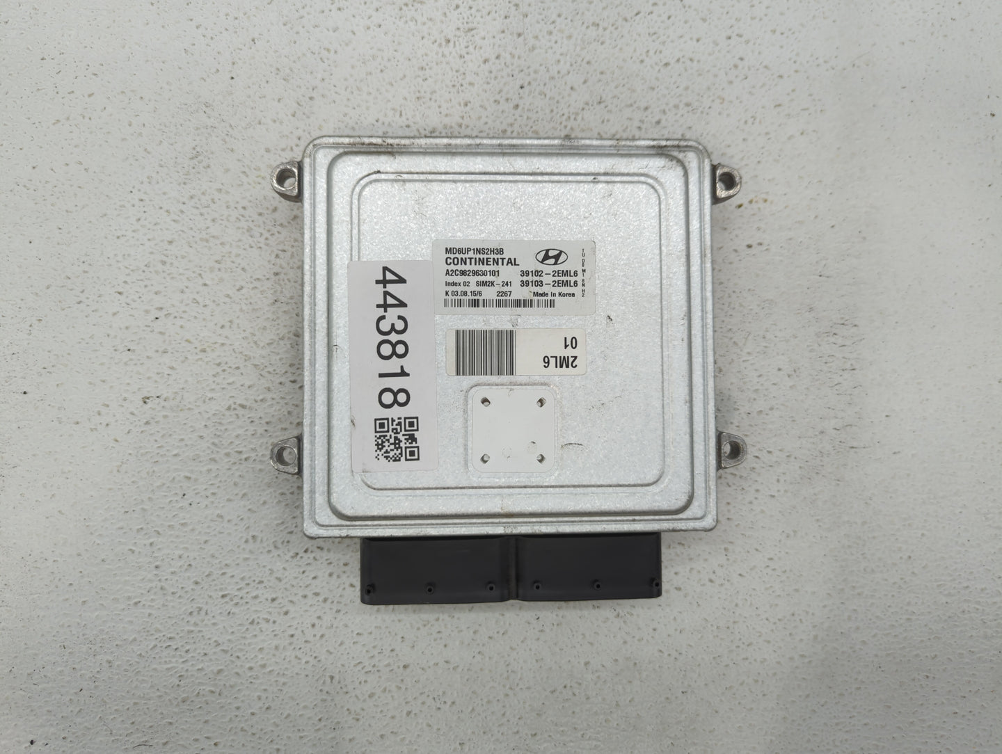 2014-2016 Hyundai Elantra PCM Engine Control Computer ECU ECM PCU OEM P/N:39103-2EML4 39102-2EML4 Fits Fits 2014 2015 2016 O