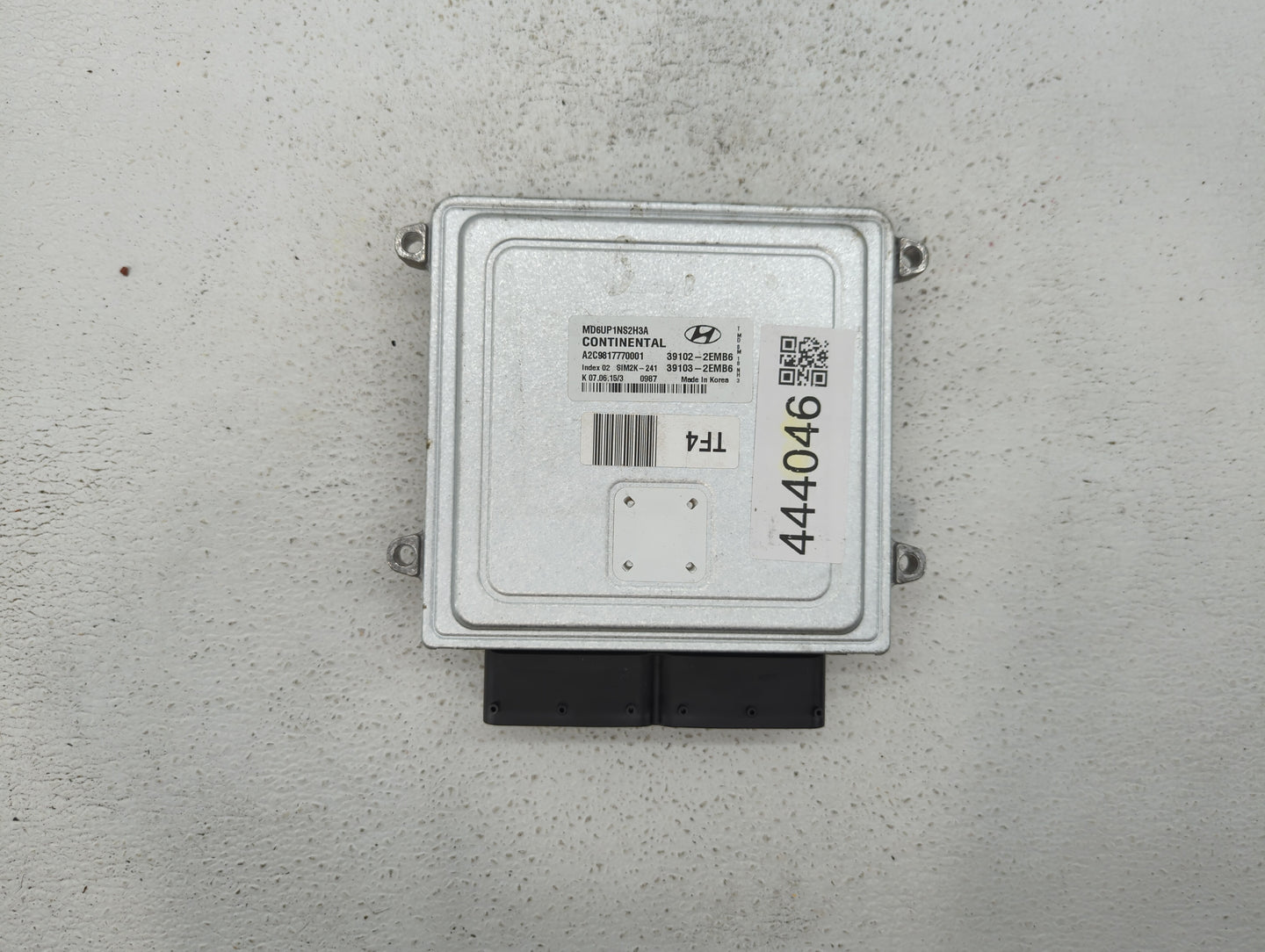 2014-2016 Hyundai Elantra PCM Engine Control Computer ECU ECM PCU OEM P/N:39103-2EMB6 39102-2EMB6 Fits Fits 2014 2015 2016 O