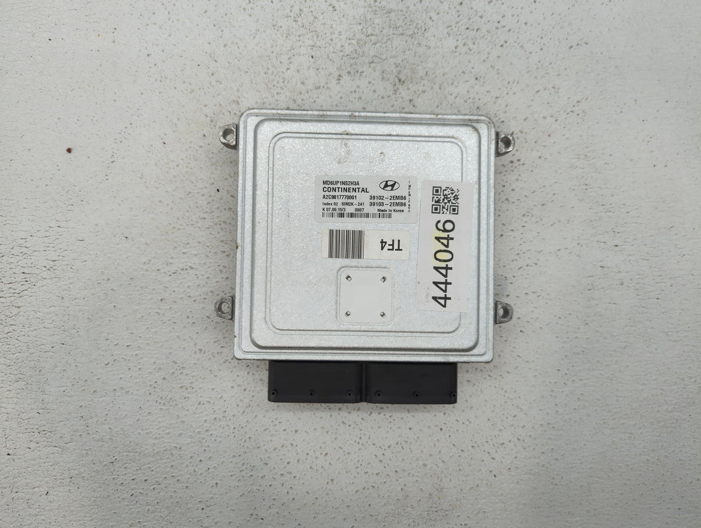 2014-2016 Hyundai Elantra PCM Engine Control Computer ECU ECM PCU OEM P/N:39103-2EMB6 39102-2EMB6 Fits Fits 2014 2015 2016 O