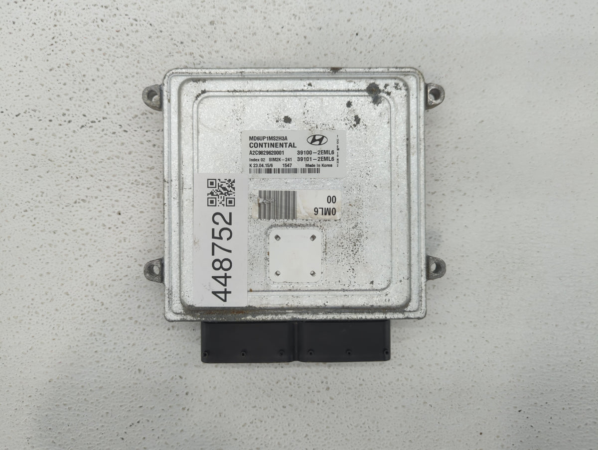 2014-2016 Hyundai Elantra PCM Engine Control Computer ECU ECM PCU OEM P/N:39101-2EML6 39100-2EML6, 39103-2EML4 Fits 2014 201