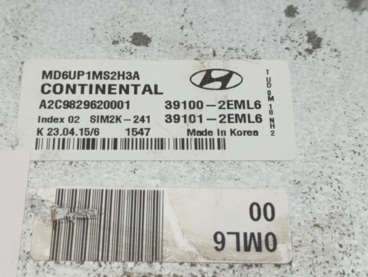 2014-2016 Hyundai Elantra PCM Engine Control Computer ECU ECM PCU OEM P/N:39101-2EML6 39100-2EML6, 39103-2EML4 Fits 2014 201