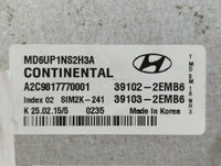 2014-2016 Hyundai Elantra PCM Engine Control Computer ECU ECM PCU OEM P/N:39102-2EMW5 39100-2EML6 Fits Fits 2014 2015 2016 O