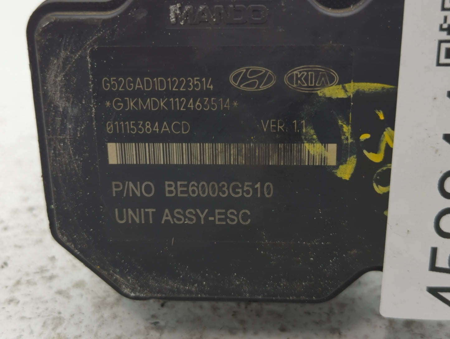 2014-2016 Hyundai Elantra ABS Pump Control Module Replacement P/N:58920-3X630 Fits Fits 2014 2015 2016 OEM Used Auto Parts -