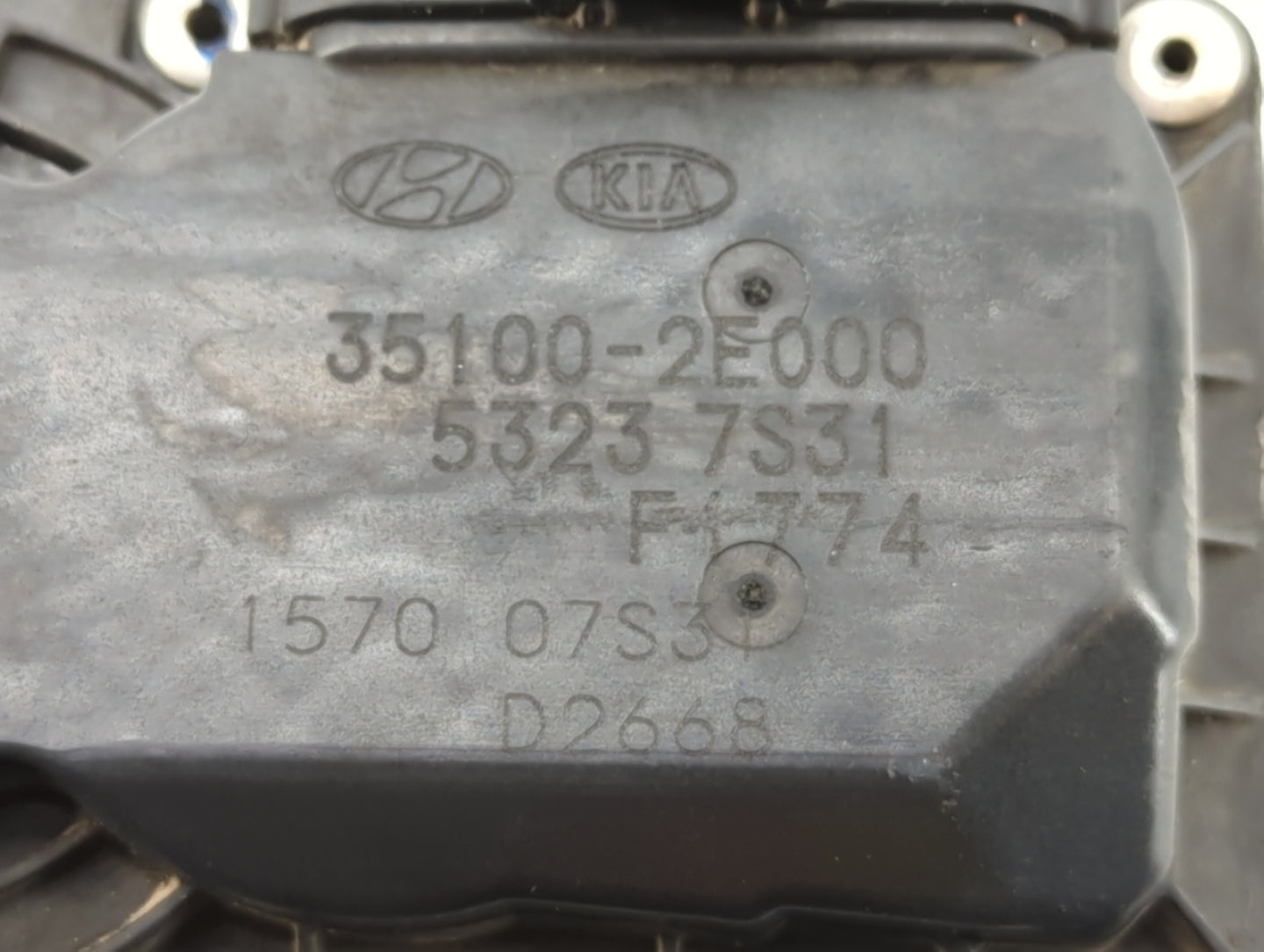 2011-2020 Hyundai Elantra Throttle Body P/N:35100-2E000 35100-2E710 Fits OEM Used Auto Parts - Oemusedautoparts1.com