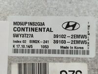 2014-2016 Hyundai Elantra PCM Engine Control Computer ECU ECM PCU OEM P/N:39103-2EMW5 39102-2EMW5 Fits Fits 2014 2015 2016 O