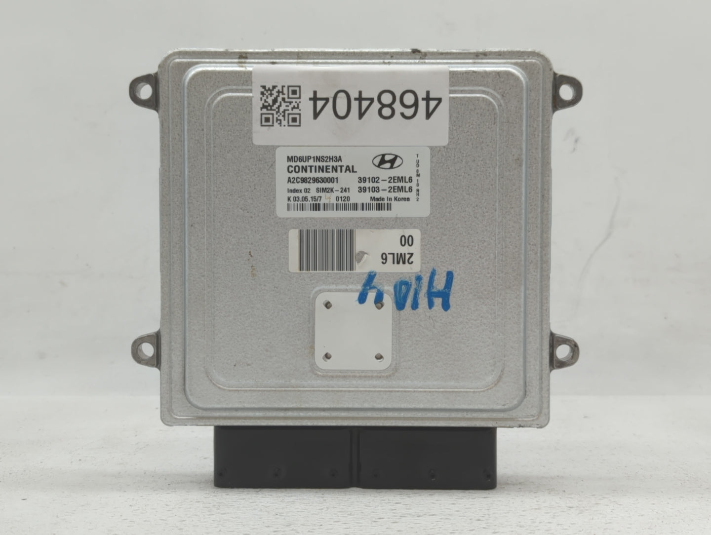 2014-2016 Hyundai Elantra PCM Engine Control Computer ECU ECM PCU OEM P/N:39102-2EML4 39101-2EML6 Fits Fits 2014 2015 2016 O
