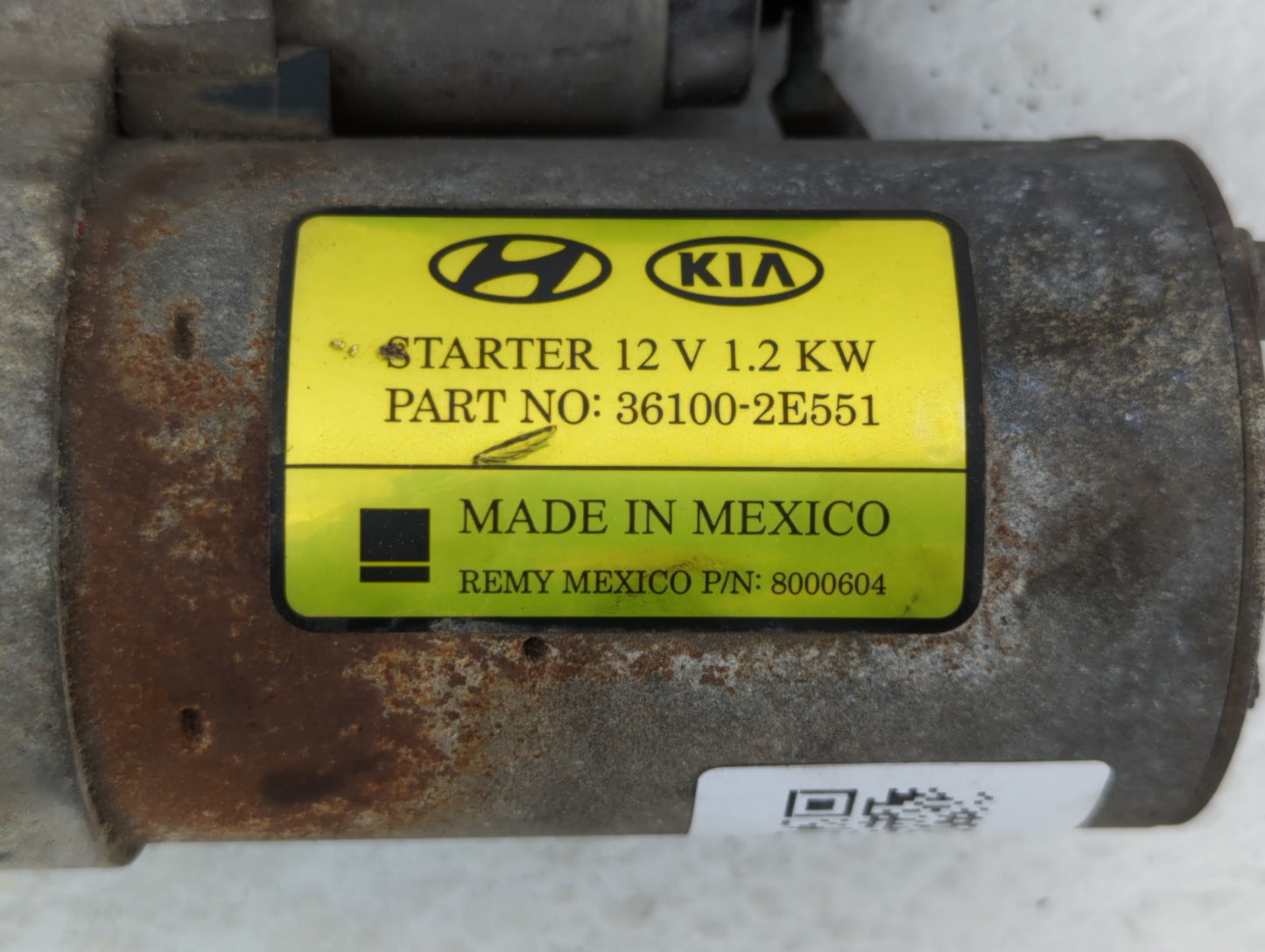 2014-2020 Hyundai Elantra Car Starter Motor Solenoid OEM P/N:36100-2E551 Fits Fits 2014 2015 2016 2017 2018 2019 2020 OEM Us