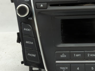 2014-2016 Hyundai Elantra Radio AM FM Cd Player Receiver Replacement P/N:96170-A5260GU 96170-3X156GU Fits Fits 2014 2015 2016 OEM Used Auto Parts