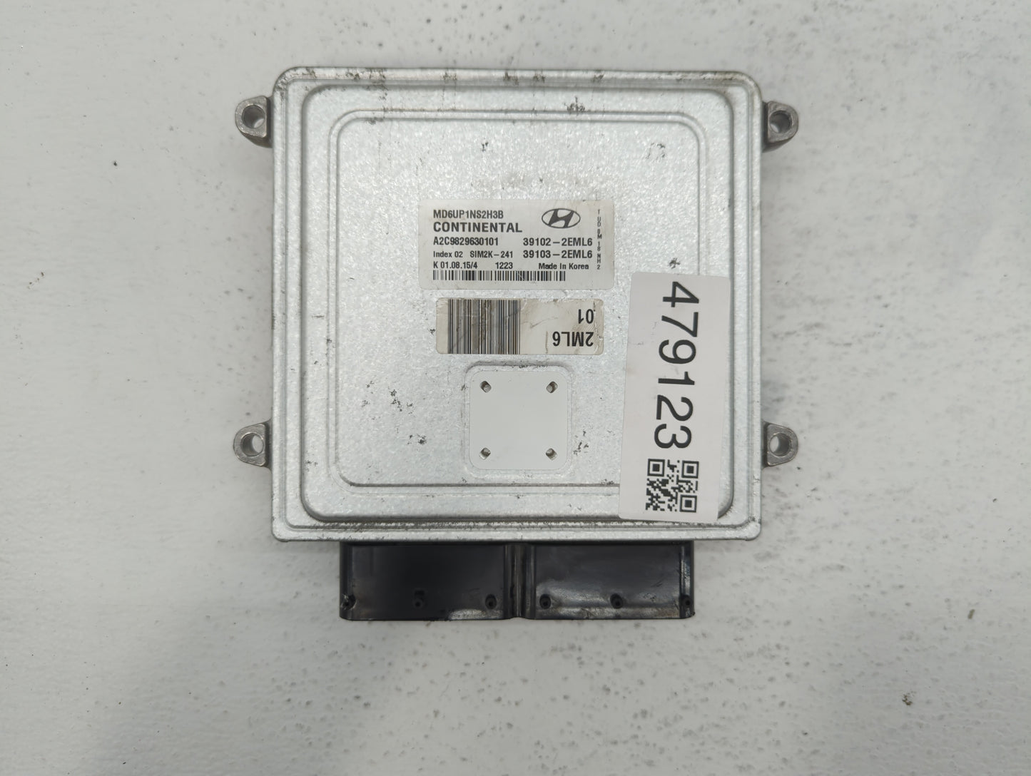 2014-2016 Hyundai Elantra PCM Engine Control Computer ECU ECM PCU OEM P/N:39103-2EML6 39102-2EML6 Fits Fits 2014 2015 2016 O
