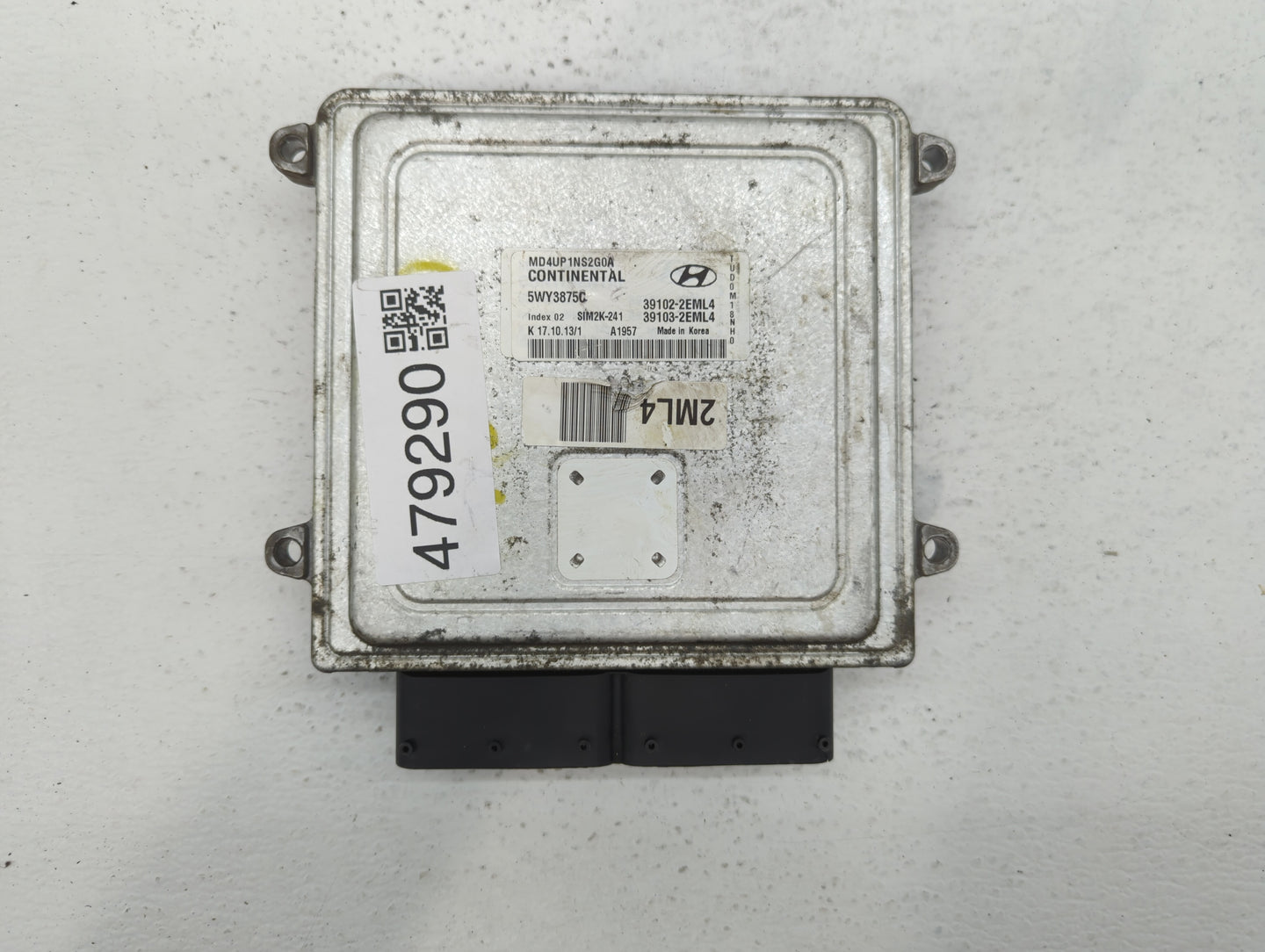 2014-2016 Hyundai Elantra PCM Engine Control Computer ECU ECM PCU OEM P/N:39103-2EML4 39102-2EML4 Fits Fits 2014 2015 2016 O