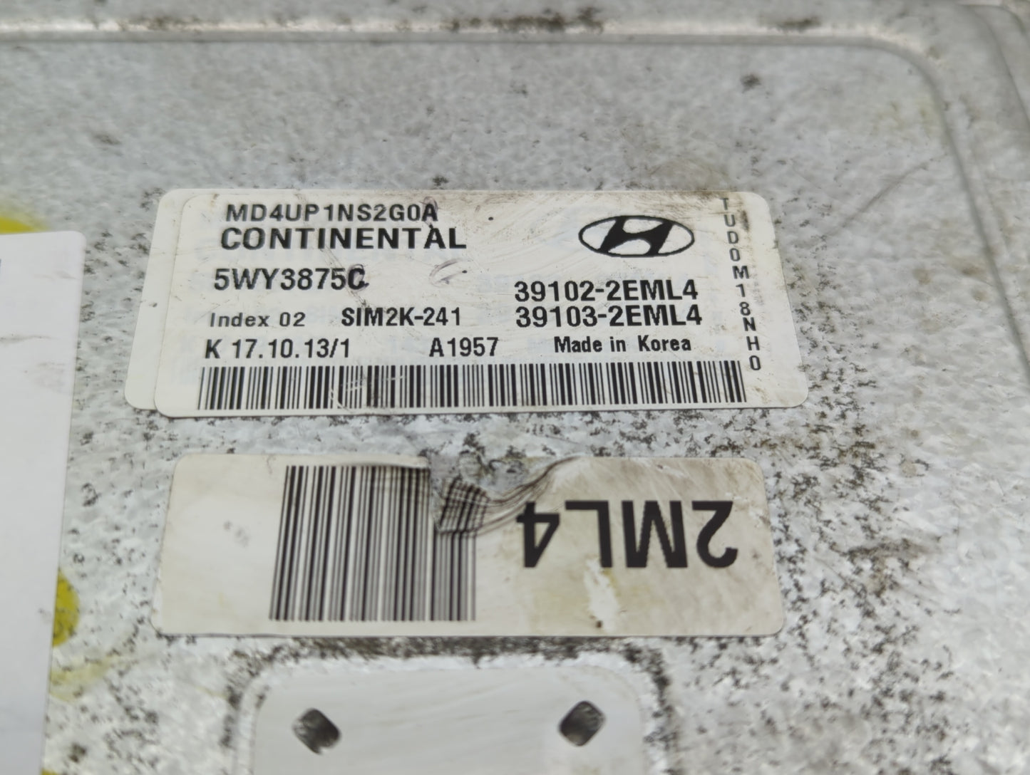 2014-2016 Hyundai Elantra PCM Engine Control Computer ECU ECM PCU OEM P/N:39103-2EML4 39102-2EML4 Fits Fits 2014 2015 2016 O