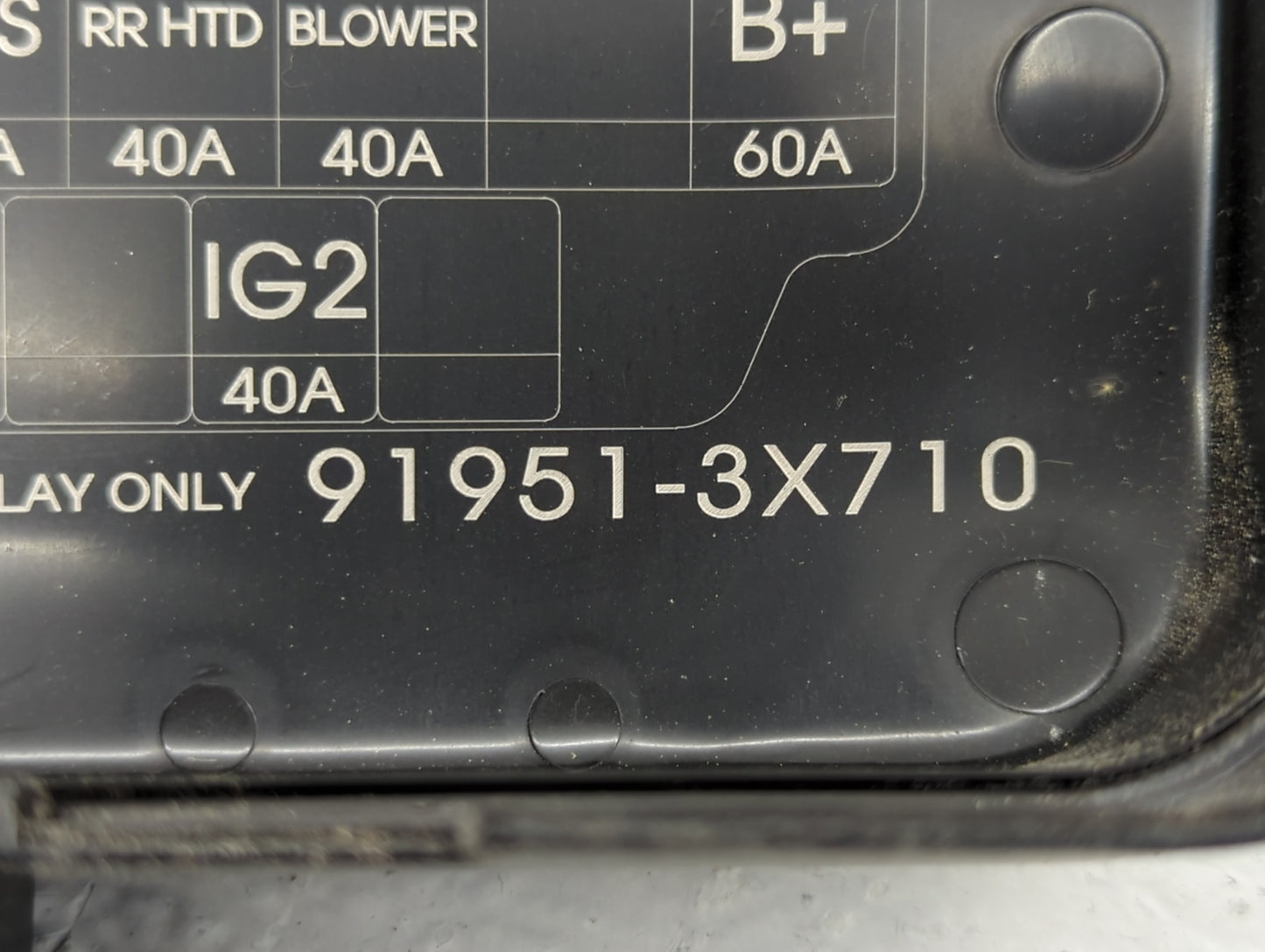 2014-2016 Hyundai Elantra Fusebox Fuse Box Panel Relay Module P/N:91951-3X710 912013Y060, 91951-3X100 Fits Fits 2014 2015 20