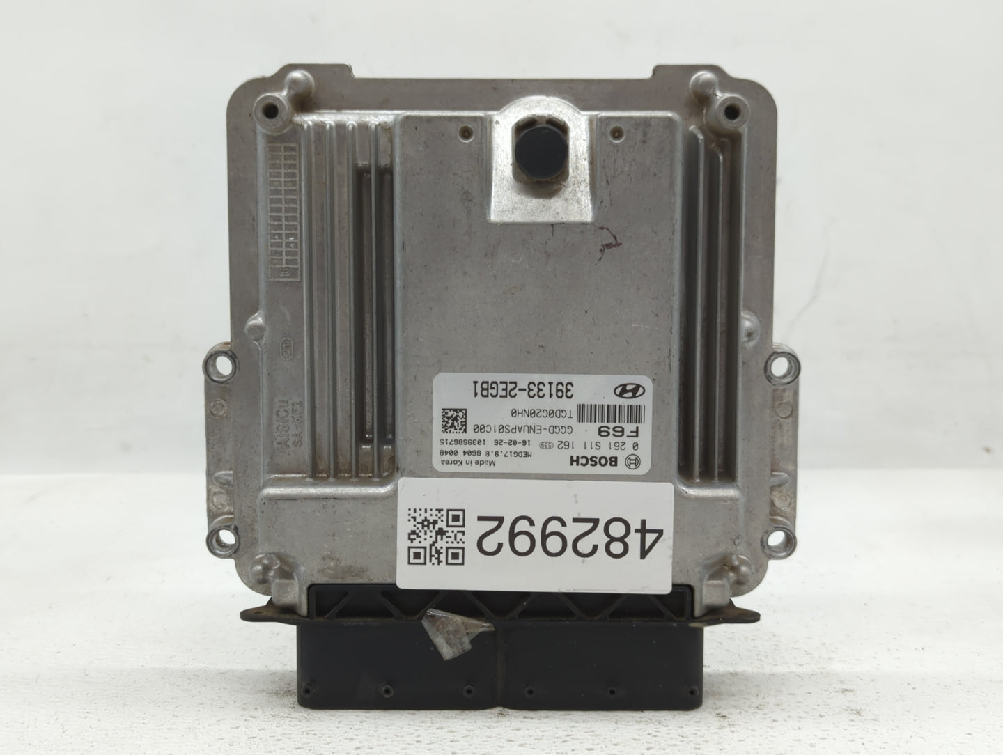 2016-2017 Hyundai Elantra PCM Engine Control Computer ECU ECM PCU OEM P/N:39133-2EGB1 Fits Fits 2016 2017 OEM Used Auto Part