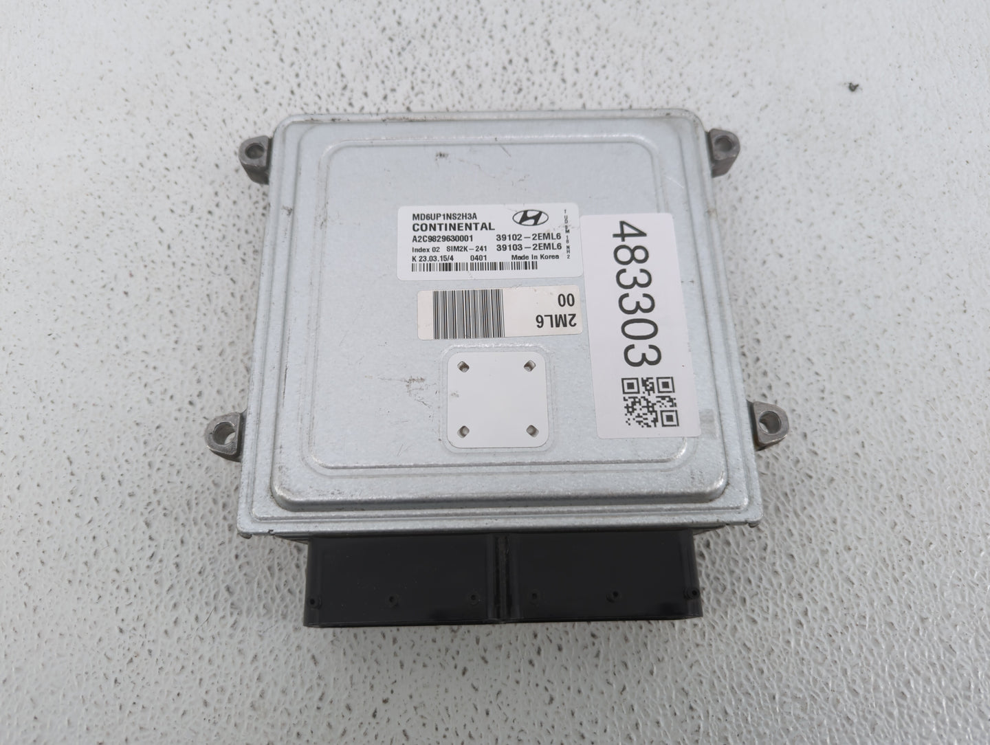 2014-2016 Hyundai Elantra PCM Engine Control Computer ECU ECM PCU OEM P/N:39103-2EML6 39102-2EML6 Fits Fits 2014 2015 2016 O