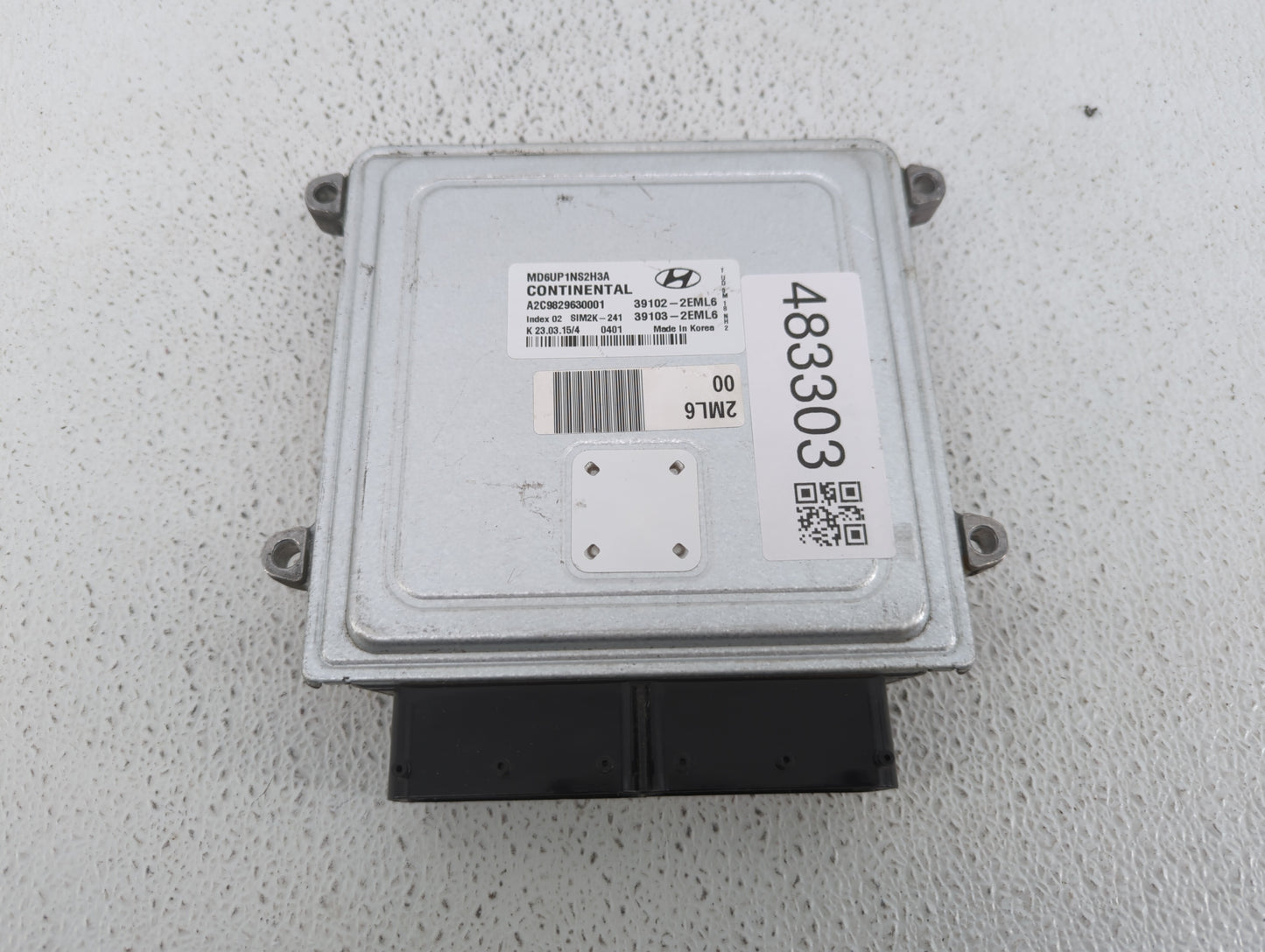 2014-2016 Hyundai Elantra PCM Engine Control Computer ECU ECM PCU OEM P/N:39103-2EML6 39102-2EML6 Fits Fits 2014 2015 2016 O