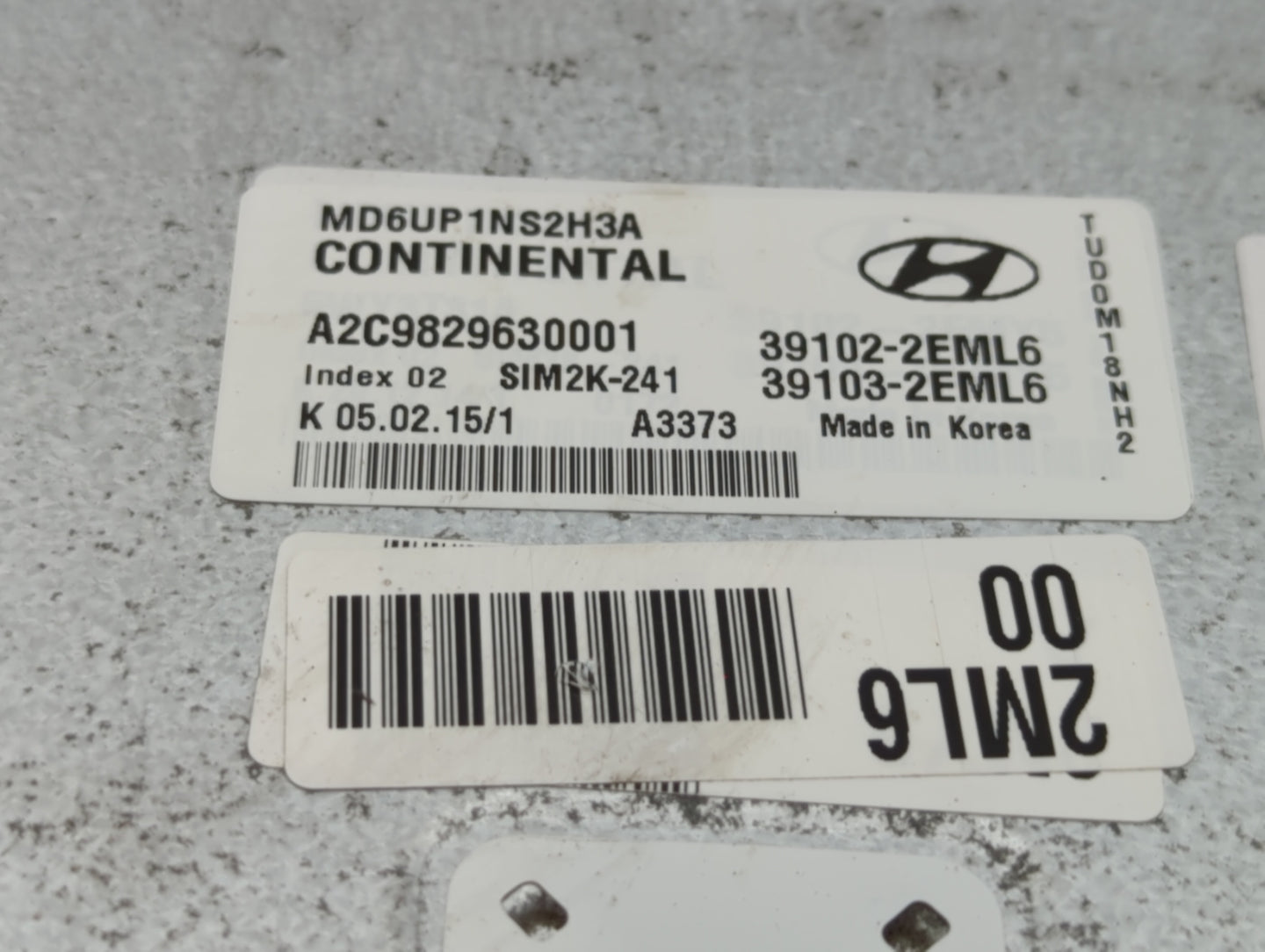 2014-2016 Hyundai Elantra PCM Engine Control Computer ECU ECM PCU OEM P/N:39133-2EGE0 39103-2EML6 Fits Fits 2014 2015 2016 O