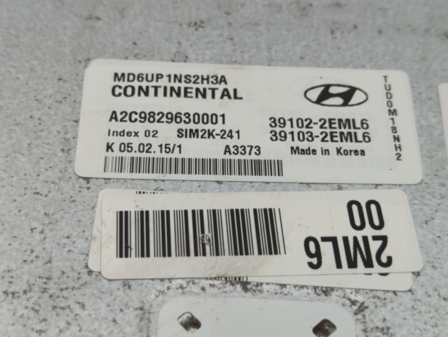 2014-2016 Hyundai Elantra PCM Engine Control Computer ECU ECM PCU OEM P/N:39133-2EGE0 39103-2EML6 Fits Fits 2014 2015 2016 O