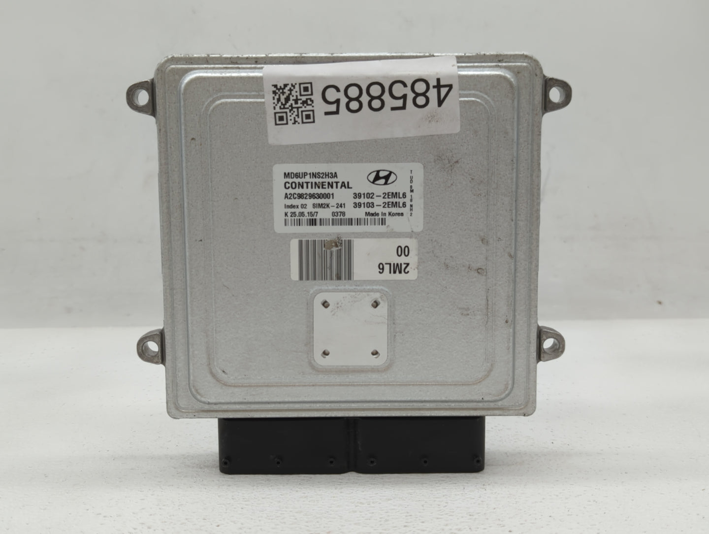 2014-2016 Hyundai Elantra PCM Engine Control Computer ECU ECM PCU OEM P/N:39101-2EML6 39100-2EML6 Fits Fits 2014 2015 2016 O