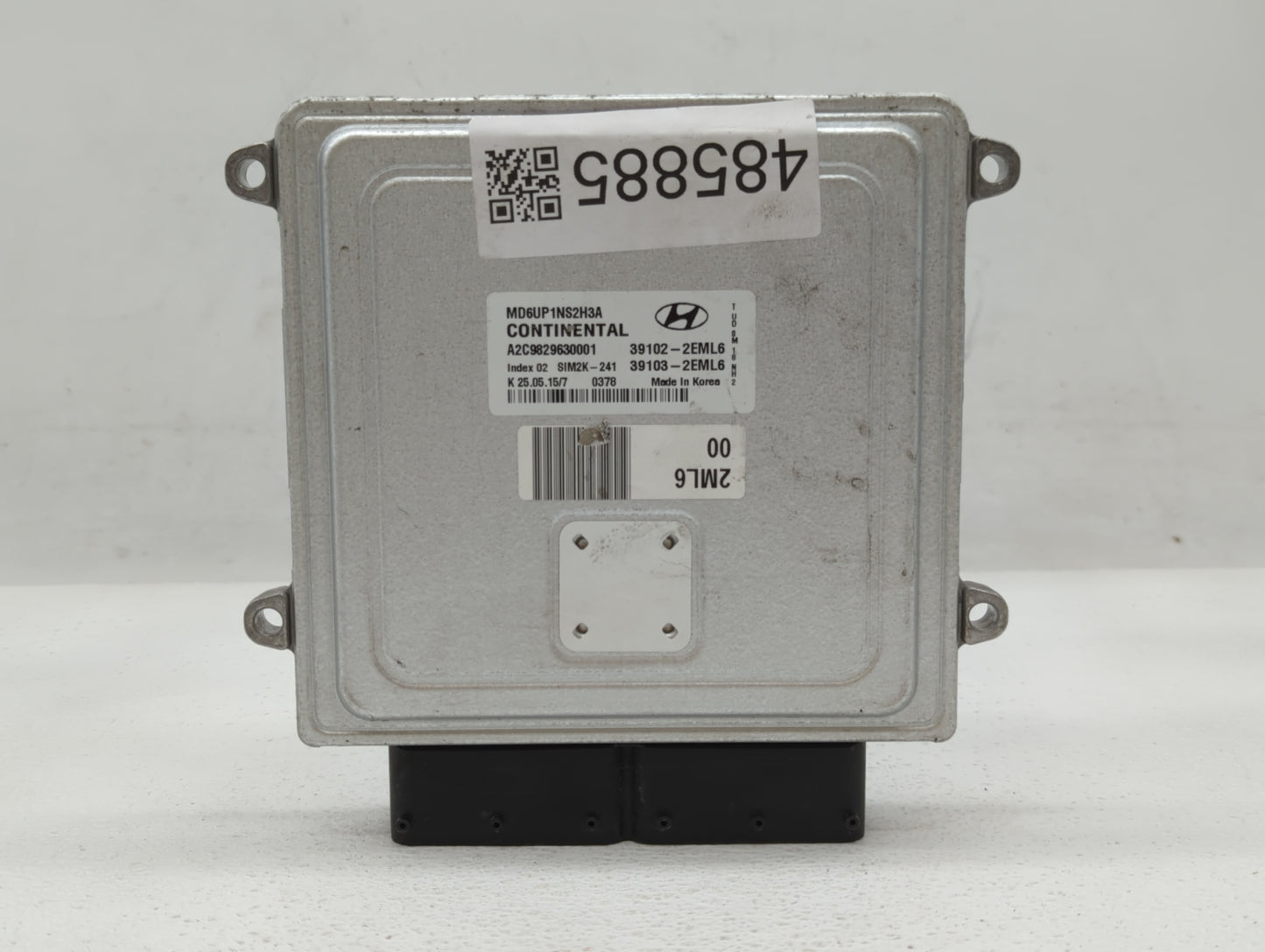 2014-2016 Hyundai Elantra PCM Engine Control Computer ECU ECM PCU OEM P/N:39101-2EML6 39100-2EML6 Fits Fits 2014 2015 2016 O