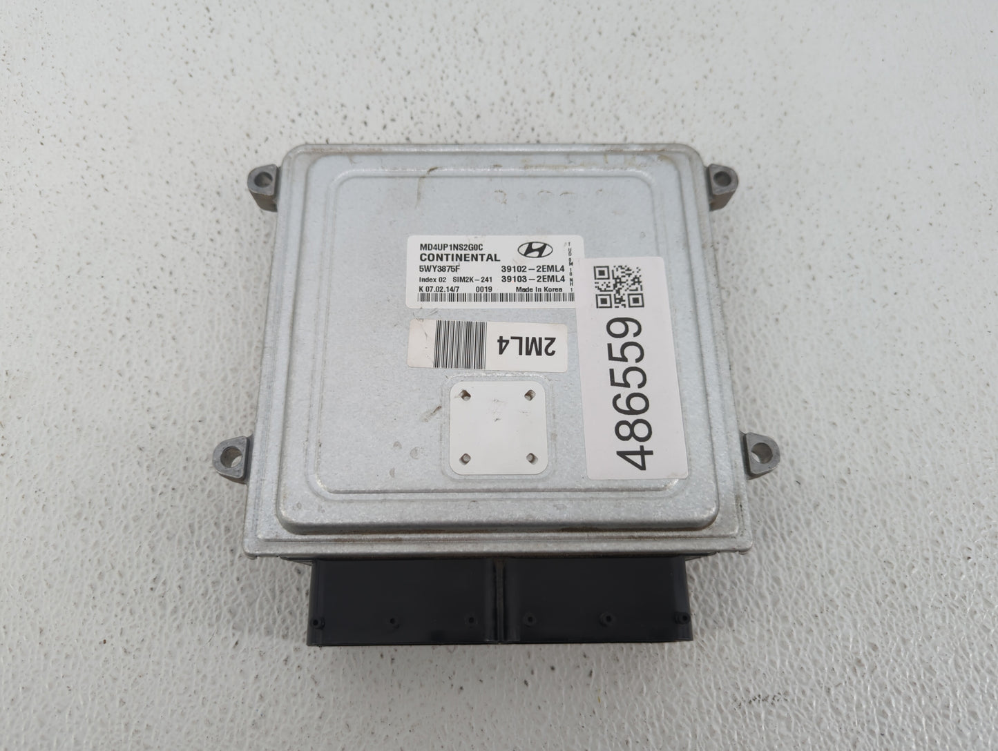 2014-2016 Hyundai Elantra PCM Engine Control Computer ECU ECM PCU OEM P/N:39103-2EML4 39102-2EML4 Fits Fits 2014 2015 2016 O