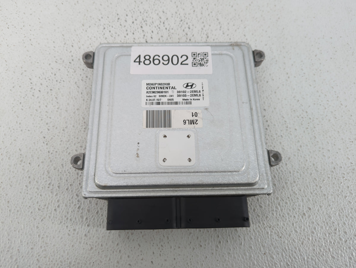2014-2016 Hyundai Elantra PCM Engine Control Computer ECU ECM PCU OEM P/N:39103-2EML6 39102-2EML6, 39103-2EML4 Fits 2014 201
