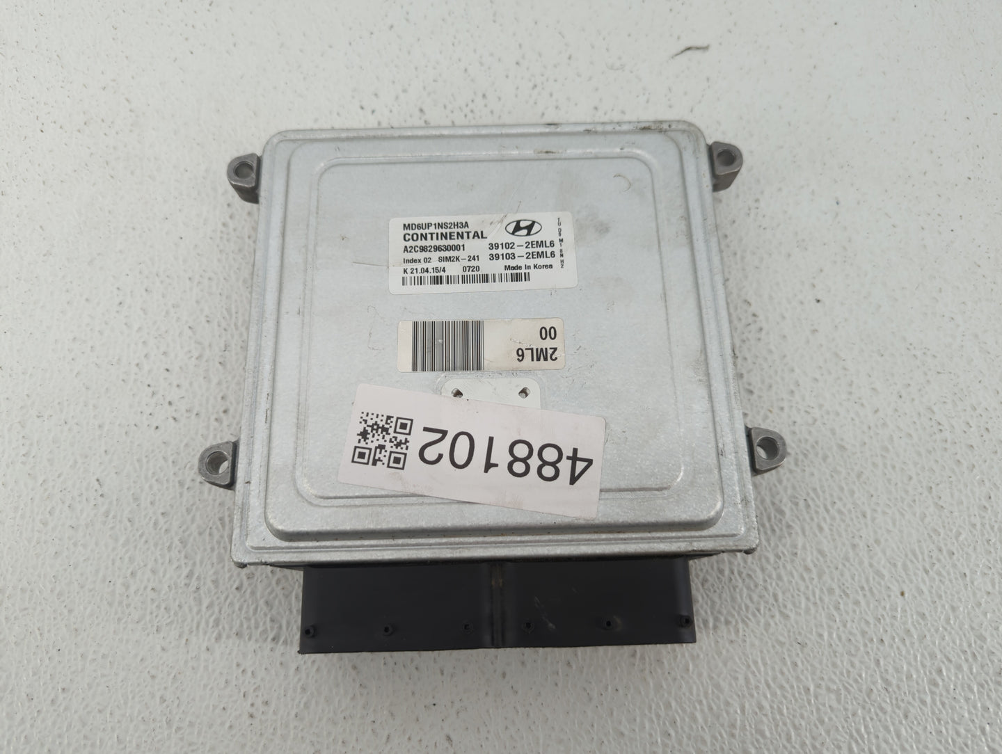 2014-2016 Hyundai Elantra PCM Engine Control Computer ECU ECM PCU OEM P/N:39103-2EML6 39102-2EML6 Fits Fits 2014 2015 2016 O