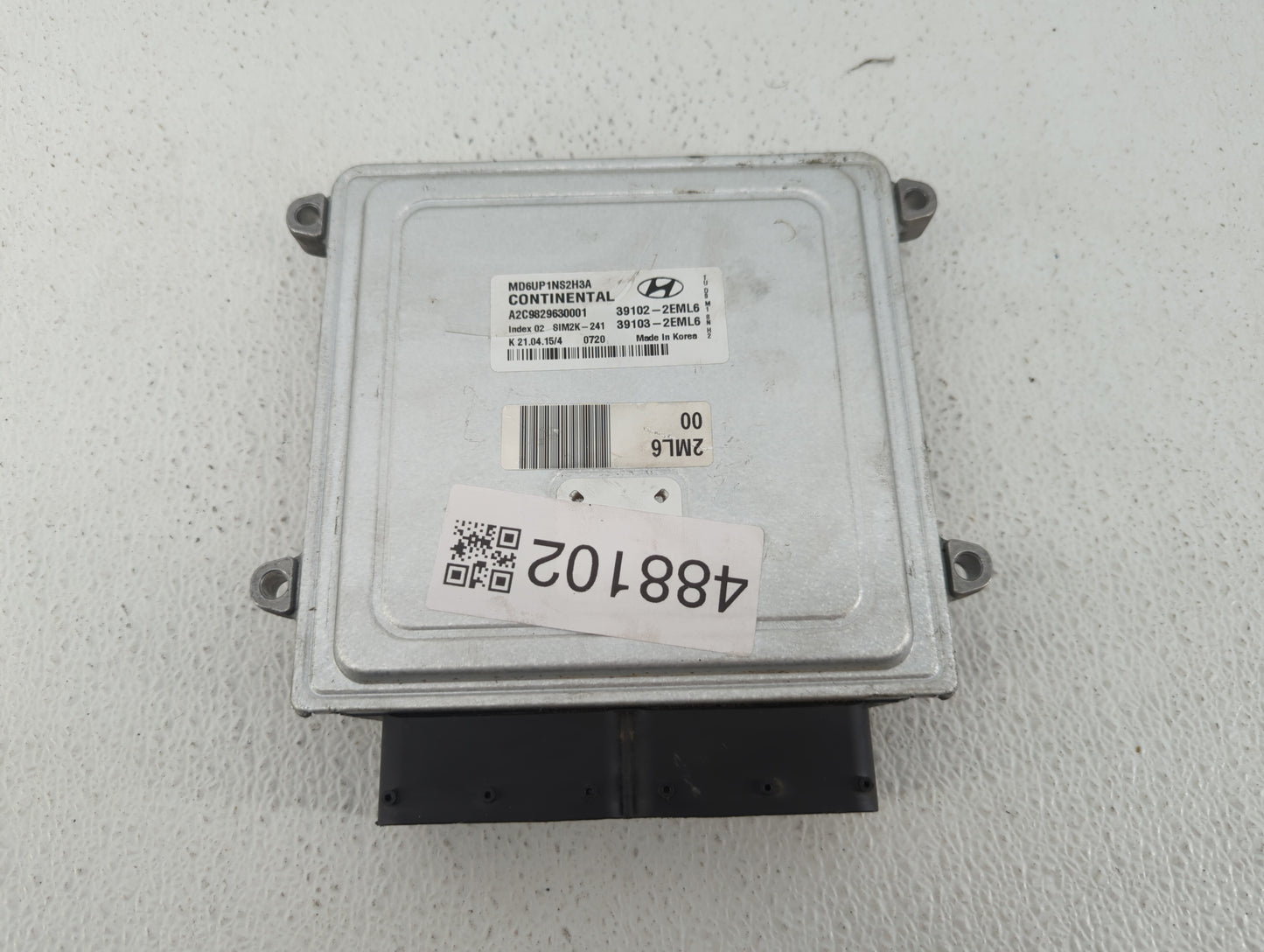 2014-2016 Hyundai Elantra PCM Engine Control Computer ECU ECM PCU OEM P/N:39103-2EML6 39102-2EML6 Fits Fits 2014 2015 2016 O