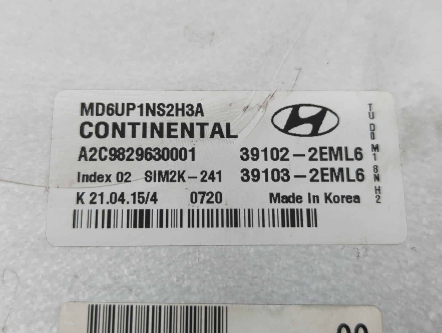 2014-2016 Hyundai Elantra PCM Engine Control Computer ECU ECM PCU OEM P/N:39103-2EML6 39102-2EML6 Fits Fits 2014 2015 2016 O