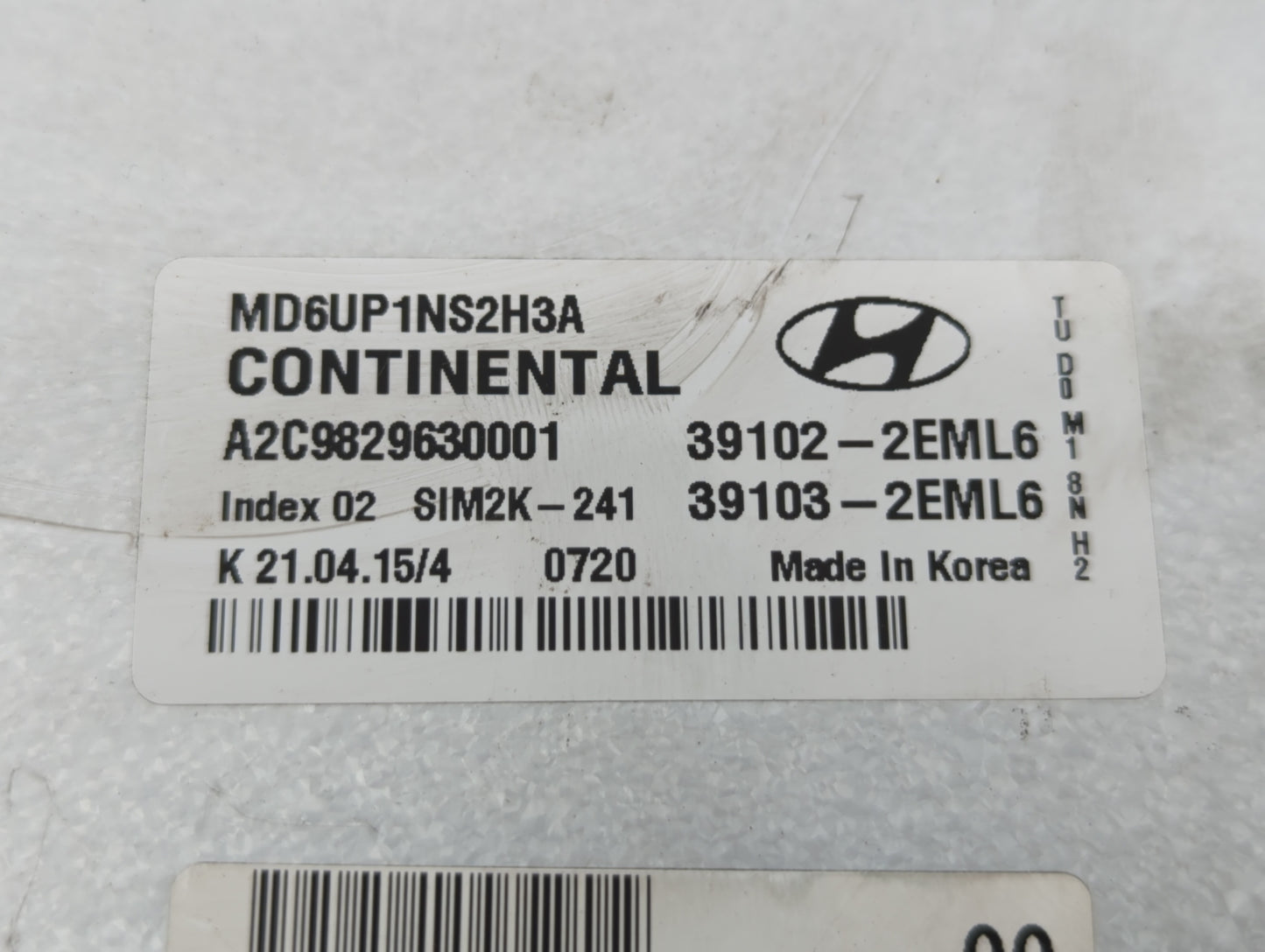 2014-2016 Hyundai Elantra PCM Engine Control Computer ECU ECM PCU OEM P/N:39103-2EML6 39102-2EML6 Fits Fits 2014 2015 2016 O