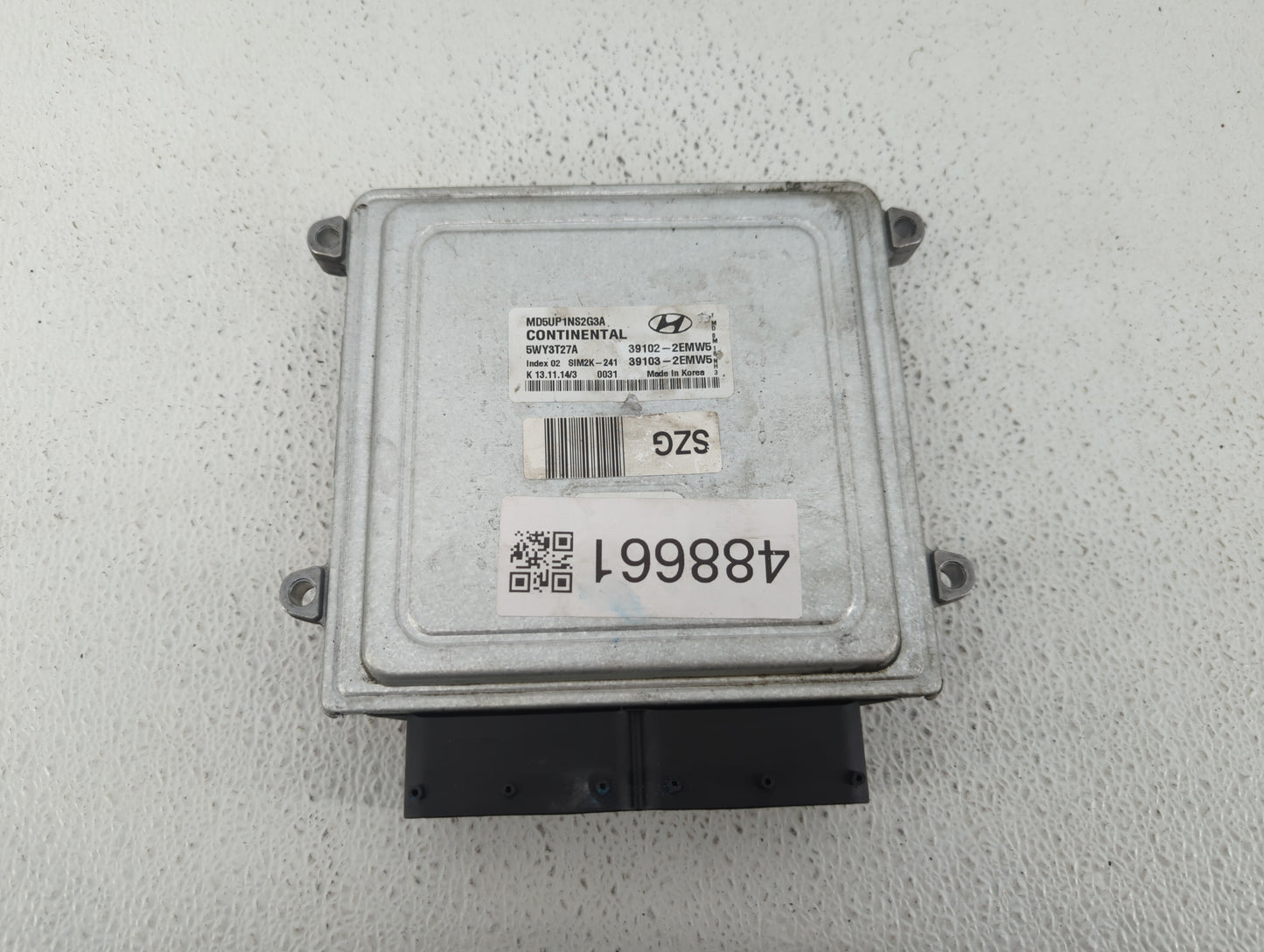 2014-2016 Hyundai Elantra PCM Engine Control Computer ECU ECM PCU OEM P/N:39103-2EMW5 39102-2EMW5 Fits Fits 2014 2015 2016 O