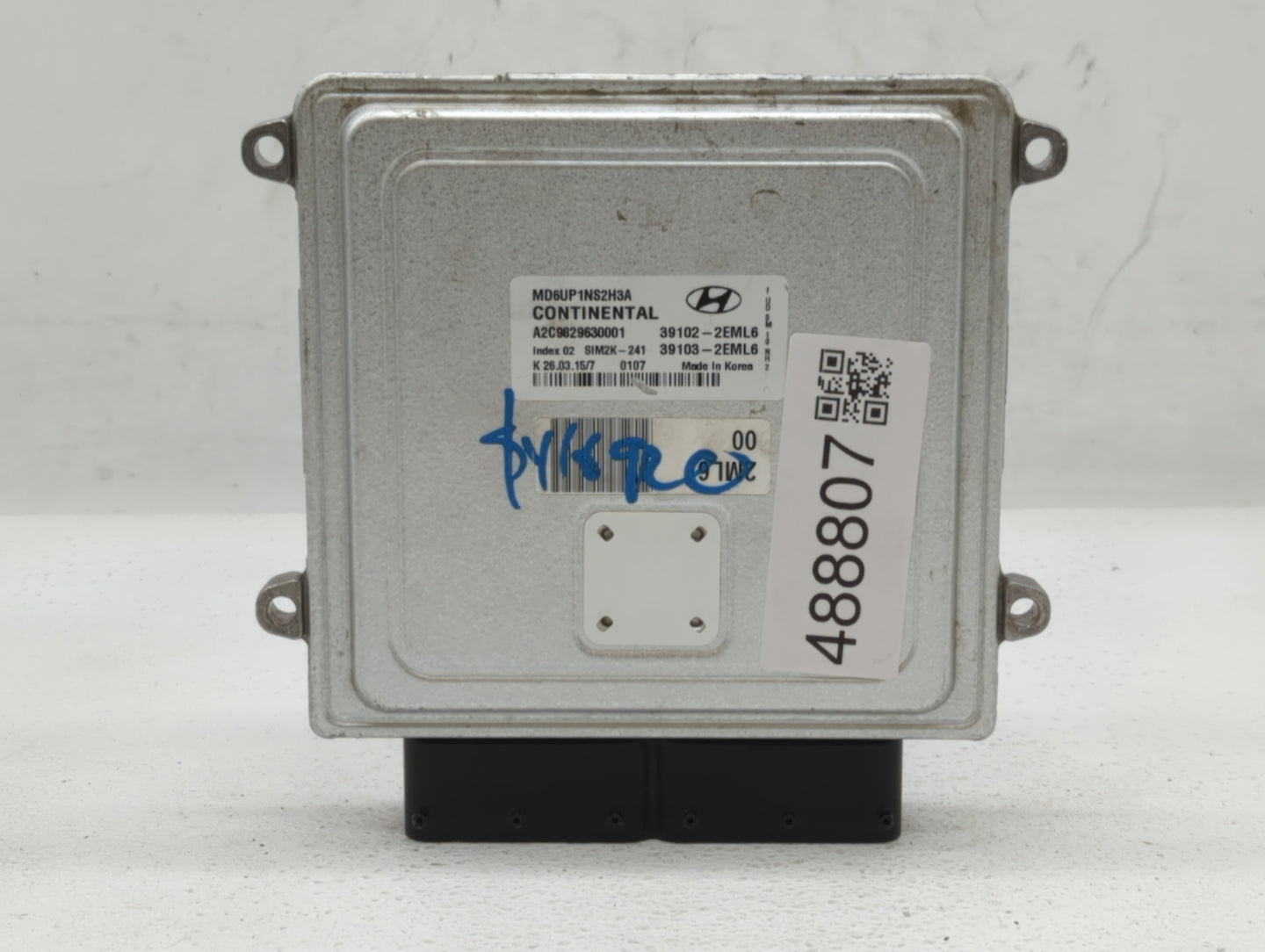 2014-2016 Hyundai Elantra PCM Engine Control Computer ECU ECM PCU OEM P/N:39103-2EML6 39102-2EML6 Fits Fits 2014 2015 2016 O