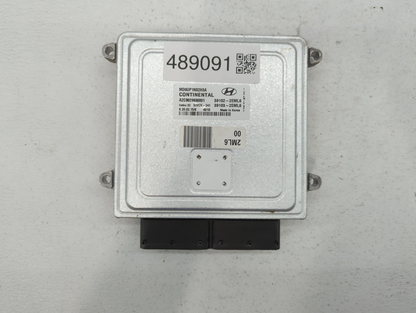 2014-2016 Hyundai Elantra PCM Engine Control Computer ECU ECM PCU OEM P/N:39103-2EML4 39102-2EML4 Fits Fits 2014 2015 2016 O
