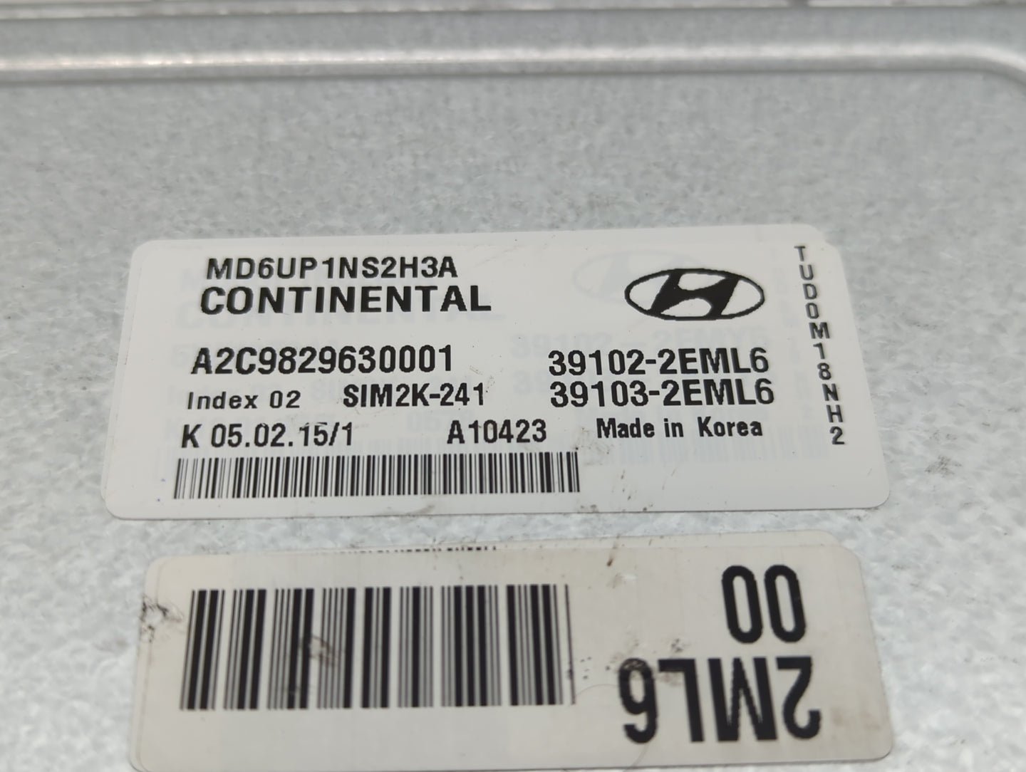 2014-2016 Hyundai Elantra PCM Engine Control Computer ECU ECM PCU OEM P/N:39103-2EML6 39102-2EML6 Fits Fits 2014 2015 2016 O
