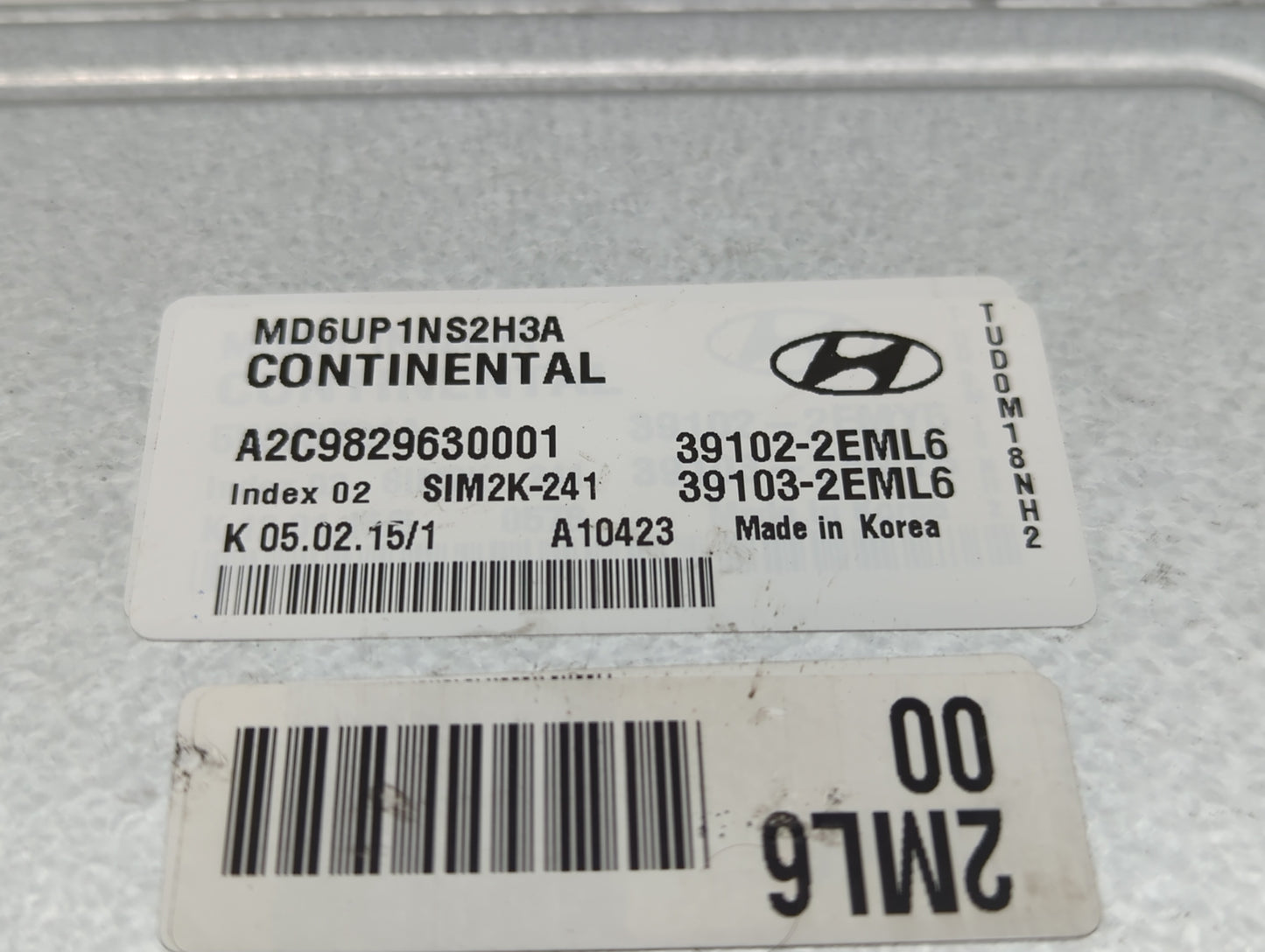 2014-2016 Hyundai Elantra PCM Engine Control Computer ECU ECM PCU OEM P/N:39103-2EML6 39102-2EML6 Fits Fits 2014 2015 2016 O