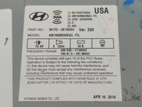 2014-2016 Hyundai Elantra Radio AM FM Cd Player Receiver Replacement P/N:96170-3X156GU Fits Fits 2014 2015 2016 OEM Used Aut