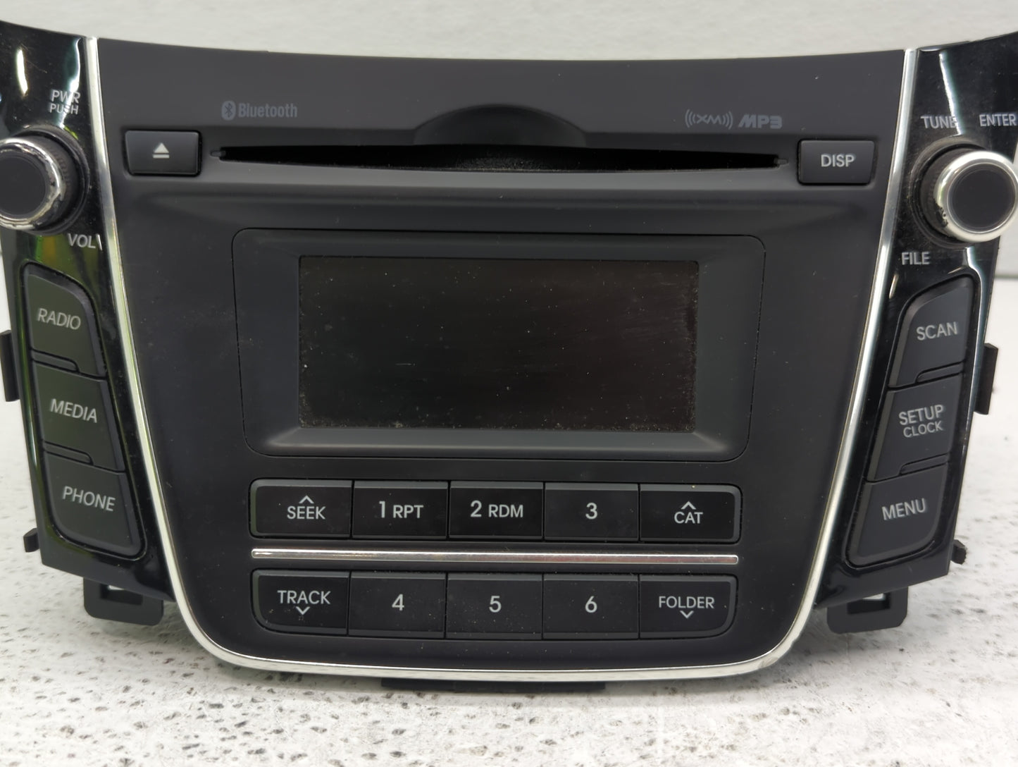 2016-2017 Hyundai Elantra Radio AM FM Cd Player Receiver Replacement P/N:96170-A5260GU Fits Fits 2016 2017 OEM Used Auto Par