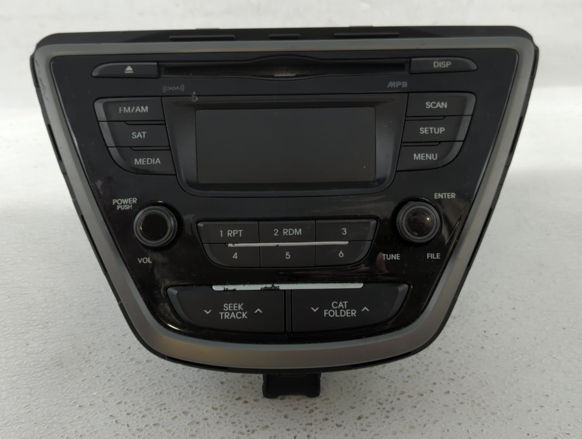 2014-2016 Hyundai Elantra Am Fm Cd Player Radio Receiver 510238 - Oemusedautoparts1.com